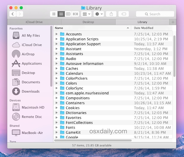 Why Is My Library Folder Hidden Mac